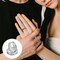 18pcs Stainless Steel Grooved Finger Ring for Jewelry Making,7/8/9/10/11/12 Ring Core Blanks 8mm Wide Round Grooved Inlay Ring for Men Women DIY Crafts(Silver)